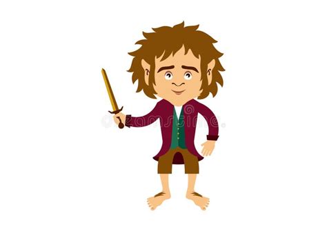 Hobbit Cartoon Character Vector Stock Vector - Illustration of clip ...