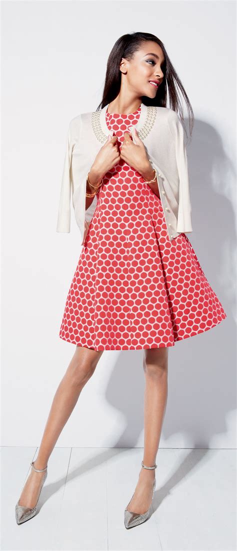 Kate Spade New York 'cory' dot jacquard fit & flare dress | Nordstrom ...