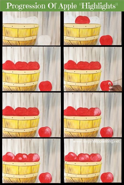 How To Paint An Apple With Acrylics - Apple Picking Basket