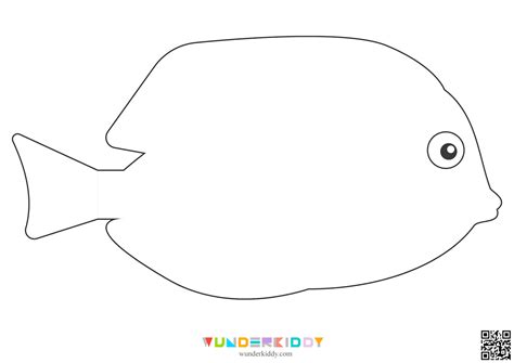 Free Printable Fish Outline Template Pages for Paper Crafts