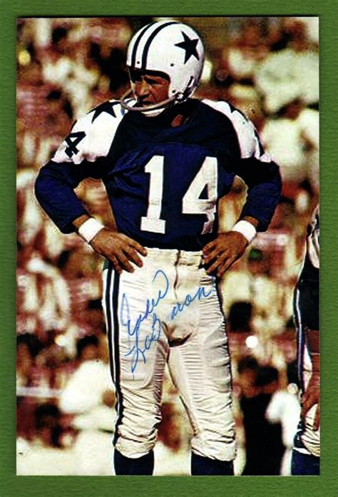 1960 DALLAS COWBOYS Signed Football Photo EDDIE LeBARON Autographed Glossy | Dallas cowboys ...