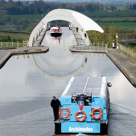 The Falkirk Wheel, in central Scotland