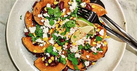 Mexican Squash Salad With Charred Corn, Beans, Lime & Feta | Foodtalk