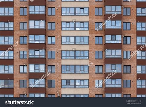 Modern Architecture Brick Facade High Rise Stock Photo 1537271060 ...