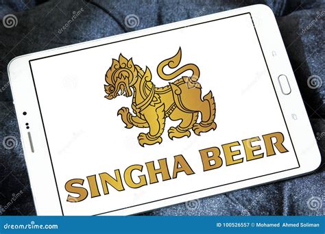 Singha beer logo editorial photography. Image of coors - 100526557