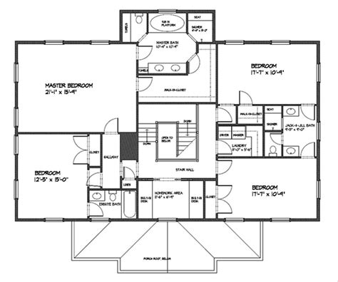 Classical Style House Plan - 4 Beds 3.5 Baths 3000 Sq/Ft Plan #477-7 - Houseplans.com