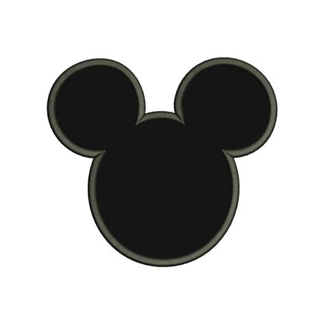 Mickey Mouse Ears - Mickey Mouse Ears Embroidery Design