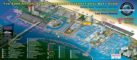 Boat Show Map Designs - Boat Show Map Illustration and Design