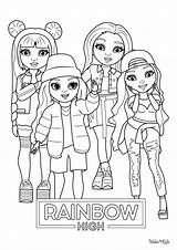 Rainbow High Coloring Pages Free Printable PDFs  WakeTheKids sketch template