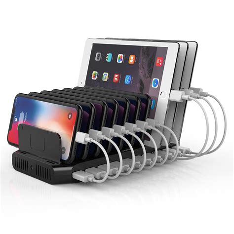 10 Port iPhone iPad Charging Station 60W — UNITEK