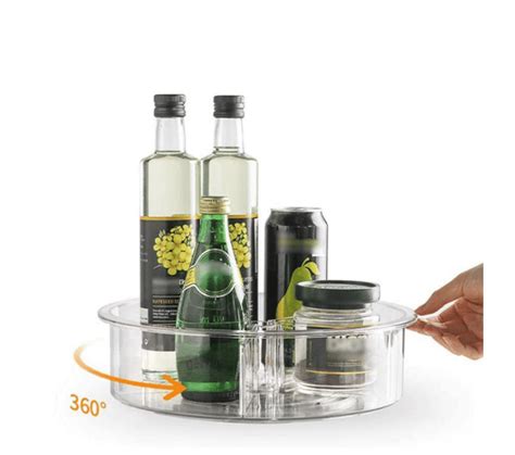 Premium Clear ' Lazy Susan' (with dividers) 30.5cm - Trendz of today