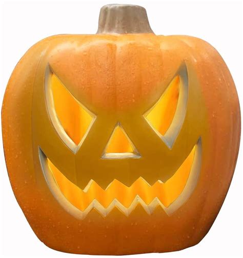 20 Inch LED Light Up Jack O Lantern Pre-lit Halloween Pumpkin Lantern ...