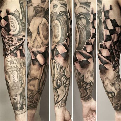 Share more than 67 hot rod tattoo sleeve best - in.cdgdbentre