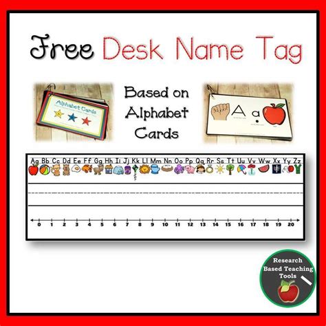 FREE Back to School Desk Name Tag | Desk name tags, Kindergarten name ...