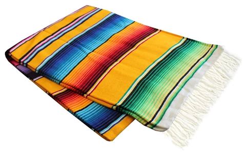 Fashionable San Marcos Mexican Blankets Offer Beautiful Combinations For Any Interior Decoration ...