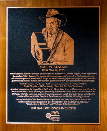 Mac Wiseman - Bluegrass Music Hall of Fame & Museum