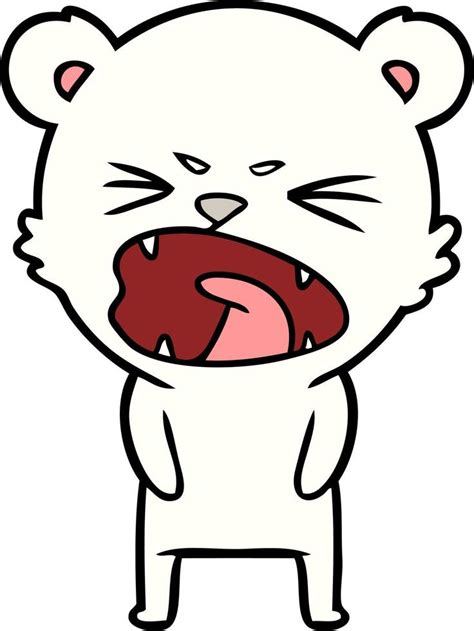 angry polar bear cartoon 12364774 Vector Art at Vecteezy