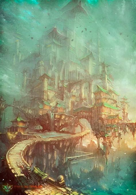 "The Kingdom of Heaven" by Zhichao Cai | Fantasy artwork, Environmental ...