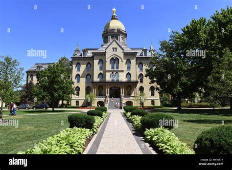 South Bend, IN, USA – June 24, 2016: University of Notre Dame campus in ...