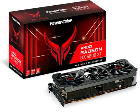 AMD PowerColor RED DEVIL Radeon RX 6800 XT Graphics Card (AXRX 6800XT ...