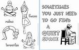 Quiet Coloring Page sketch template