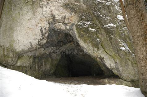 Cave at winter stock photo. Image of sand, elopement, safe - 579736