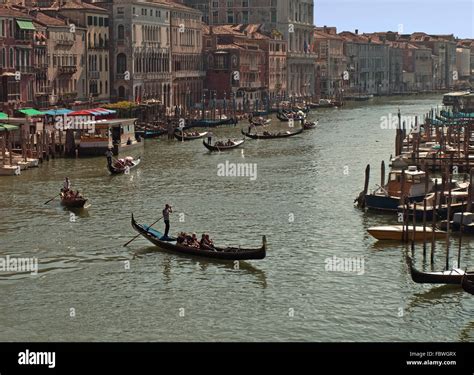 The Grand Canal from Rialto Bridge Stock Photo - Alamy