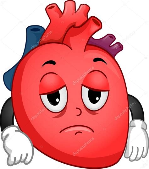 Weak Heart Mascot — Stock Photo © lenmdp #58948951