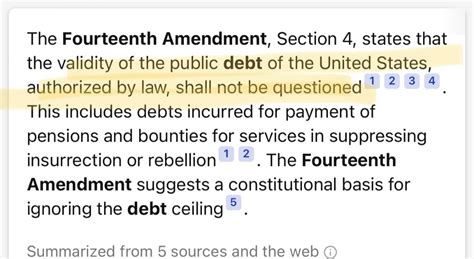 Ford News 🟧 on Twitter: "14th amendment section 4 is in regards to defaulting on our debt ...