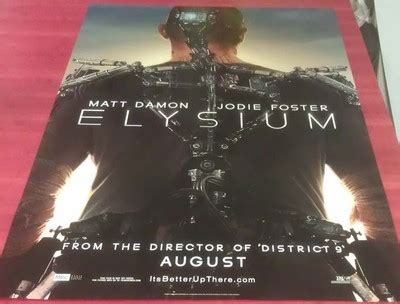 ELYSIUM MOVIE POSTER 2 Sided ORIGINAL Advance 27x40 MATT DAMON | #457527967