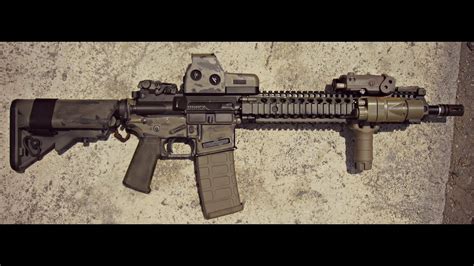 King Arm's GBBR M4A1 SOPMOD BLOCK 2 (Snake Skin Camo) - YouTube