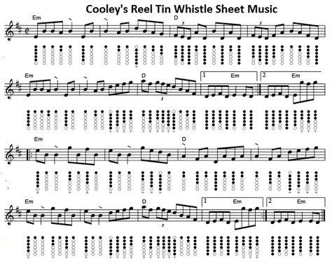 De 30+ beste afbeeldingen van tin whistle sheet music in 2020 ...