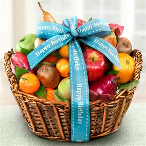 Happy Birthday Fruit Basket - AA4000B - A Gift Inside