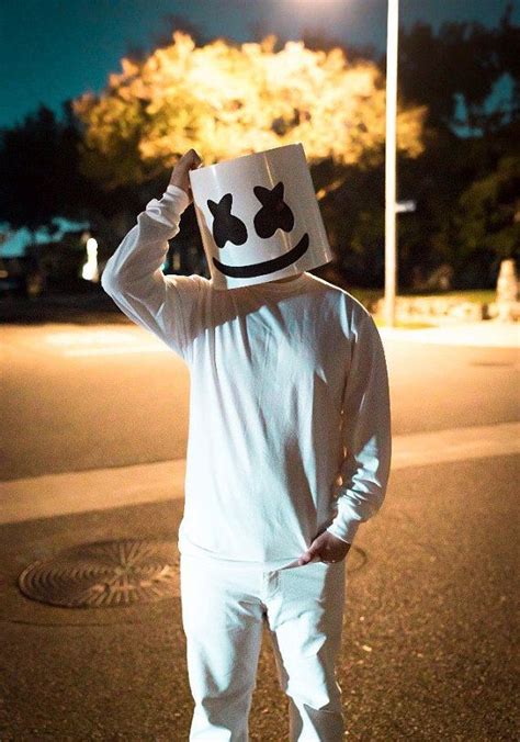 Marshmello DJ Costume Head Halloween LED Mellogang Marshmallow Mask EDM | Marshmallow costume ...