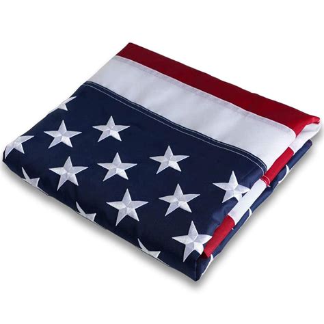 Nylon American Flag (4x6 foot) Embroidered Stars, Sewn Stripes – USA Flag Co.