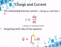 Answered: "Charge and Current The relationship… | bartleby