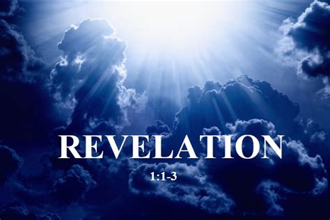 Bible Outlines - Revelation 1:1-3 - Prologue - The Revelation of Jesus ...