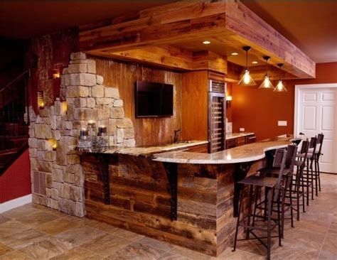 15 Outstanding Rustic Basement Design