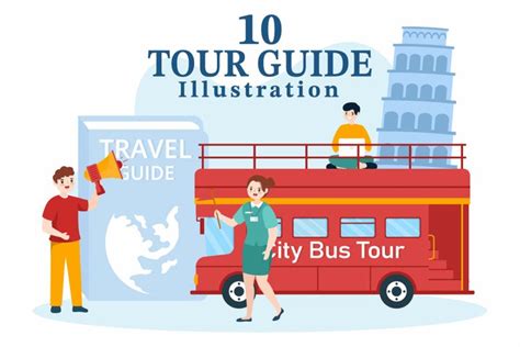 10 Travel Guide and Tour Illustration