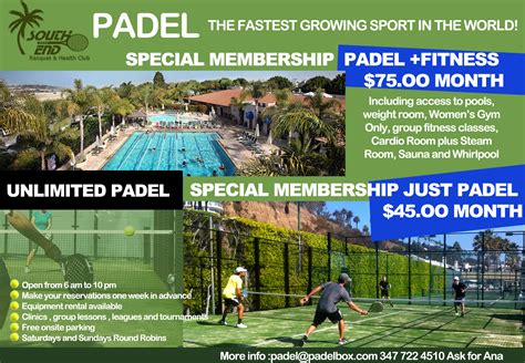 Special Padel Membership at South End Racquet Club - Padel in the USA