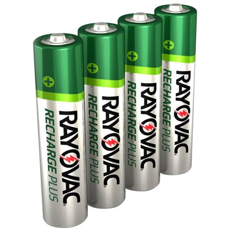 Rayovac AAA NiMh Rechargeable Plus Batteries - 4 Pk by Rayovac at Fleet ...