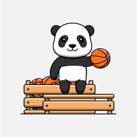 Panda Cartoon Playing Basketball Images - Free Download on Freepik