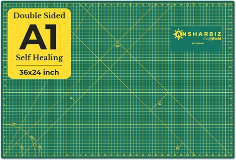 Crafty World 24 x 36 Cutting Mat for Sewing, Self Healing Double Sided ...