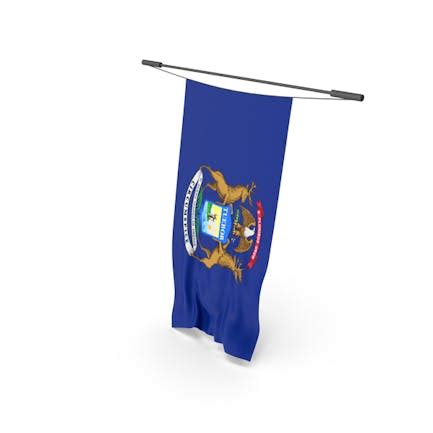 Michigan Flag, 3D - Envato Elements