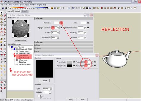 Car Paint Material V-Ray for SketchUp ~ V-ray For Sketchup and Material