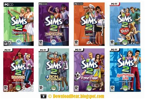 Download The Sims 2 Expansion Pack + Stuff Pack Full Complete | Download Dear