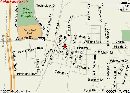 Frisco, Texas Map