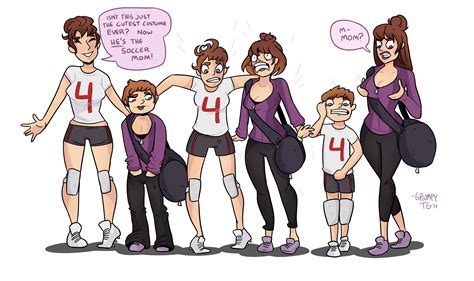 Now he's the Soccer Mom! (tg/ap)[Grumpy TG] : r/gendertransformation