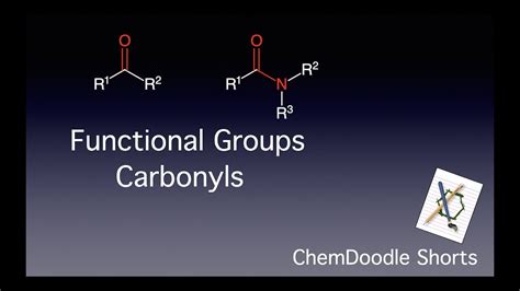 ChemDoodle Shorts: Functional Groups - Carbonyls - YouTube