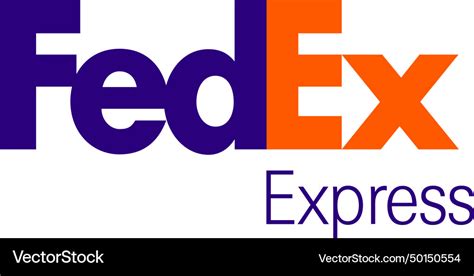 Fedex logo sign courier and other Royalty Free Vector Image